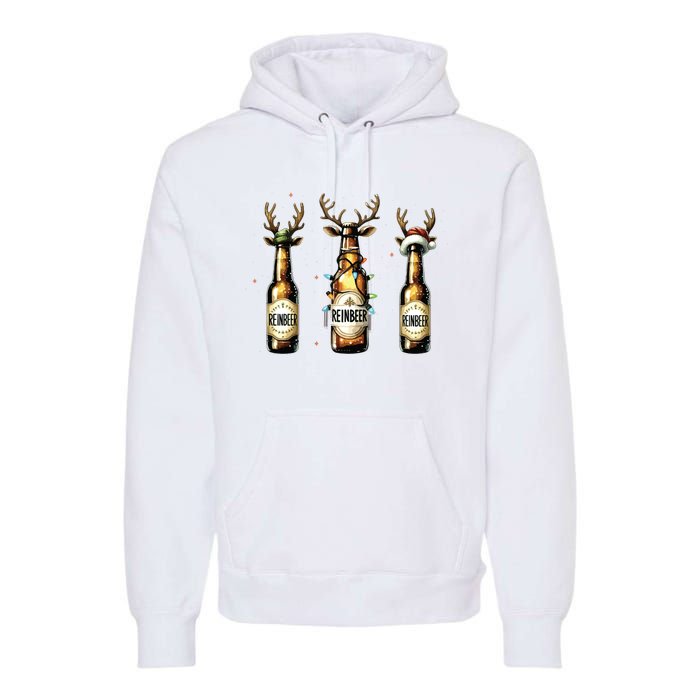 Christmas Reinbeer Beer Lover Premium Hoodie