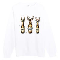 Christmas Reinbeer Beer Lover Premium Crewneck Sweatshirt