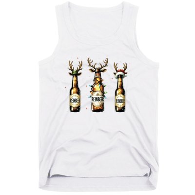 Christmas Reinbeer Beer Lover Tank Top