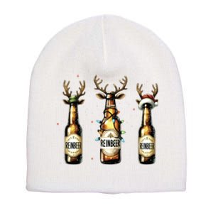 Christmas Reinbeer Beer Lover Short Acrylic Beanie