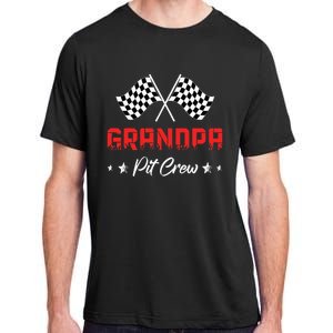 Car Racing Birthday Party Family Matching Grandpa Pit Crew Adult ChromaSoft Performance T-Shirt