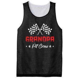 Car Racing Birthday Party Family Matching Grandpa Pit Crew Mesh Reversible Basketball Jersey Tank