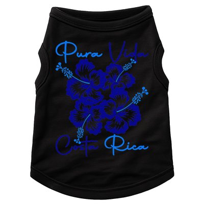 Costa Rica Beach Pura Vida Tropical Flower Family Vacation Doggie Tank