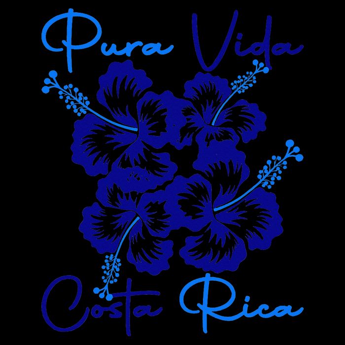 Costa Rica Beach Pura Vida Tropical Flower Family Vacation Womens Tank Top