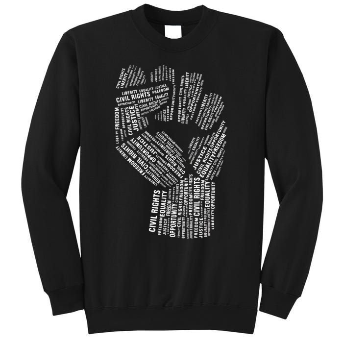 Civil Rights Black Power Fist March For Justice Sweatshirt