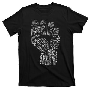 Civil Rights Black Power Fist March For Justice T-Shirt