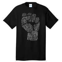 Civil Rights Black Power Fist March For Justice Tall T-Shirt