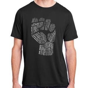 Civil Rights Black Power Fist March For Justice Adult ChromaSoft Performance T-Shirt