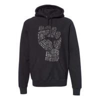 Civil Rights Black Power Fist March For Justice Premium Hoodie