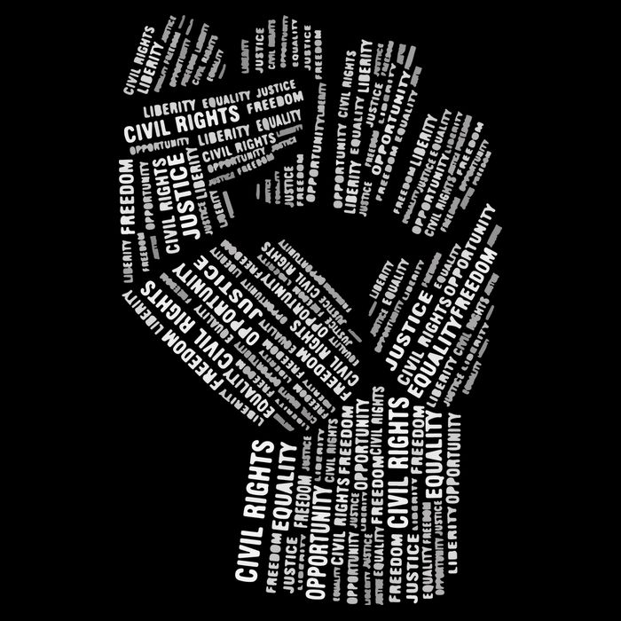 Civil Rights Black Power Fist March For Justice 16 in Basic Backpack