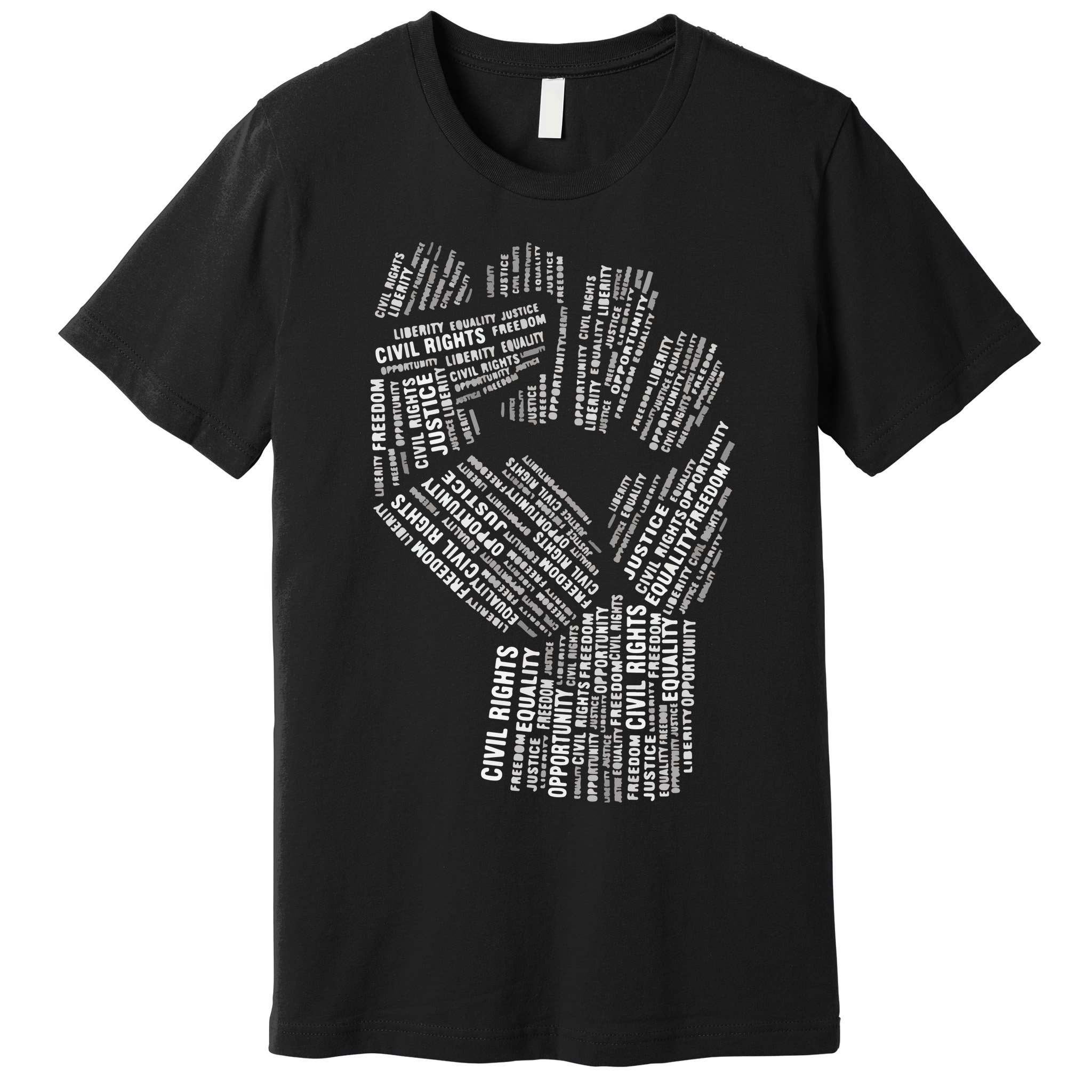 Civil Rights Black Power Fist March For Justice Premium T-Shirt