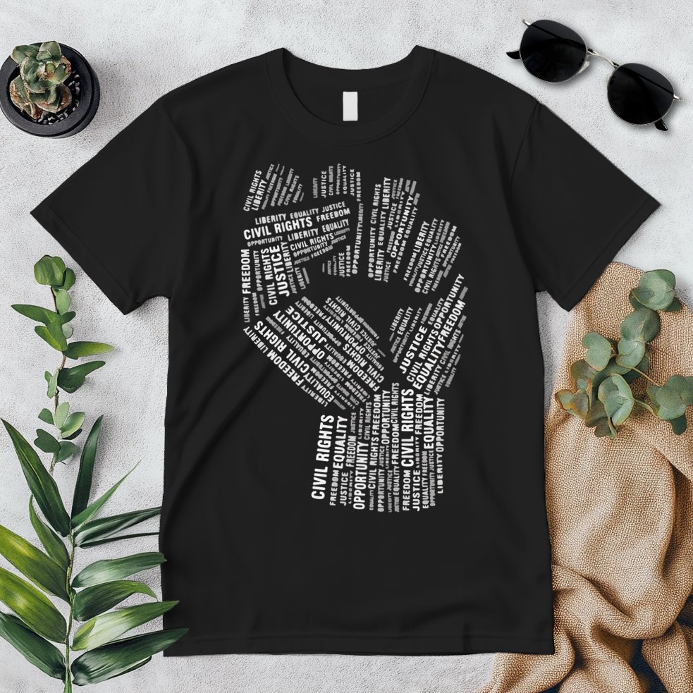 Civil Rights Black Power Fist March For Justice Premium T-Shirt