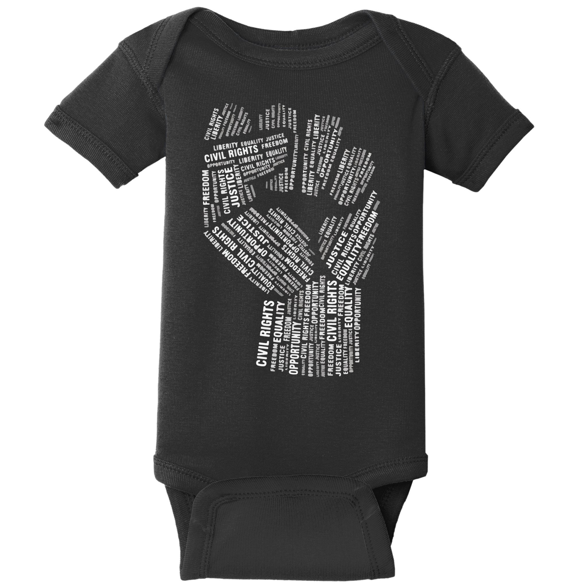Civil Rights Black Power Fist March For Justice Baby Bodysuit