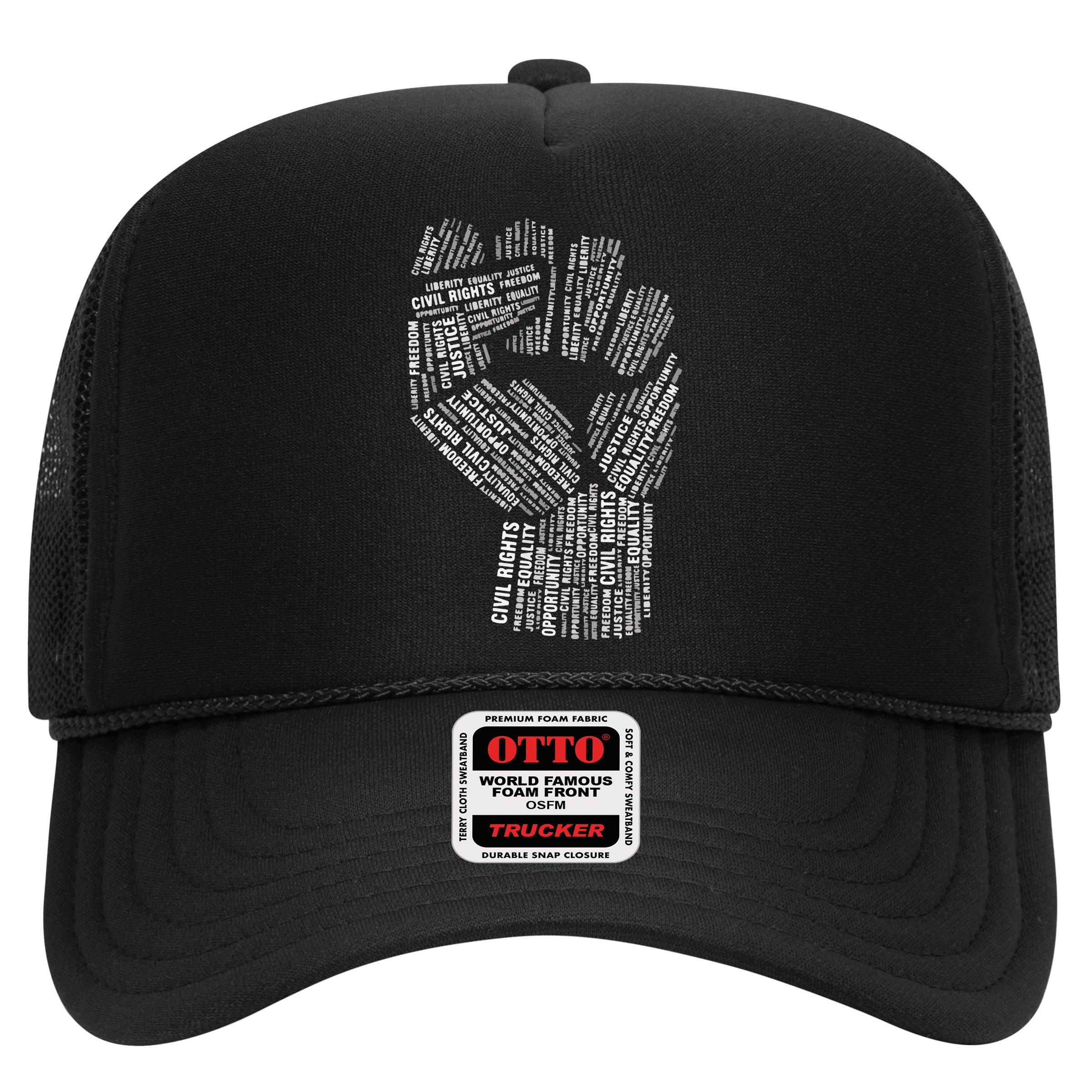 Civil Rights Black Power Fist March For Justice Hat