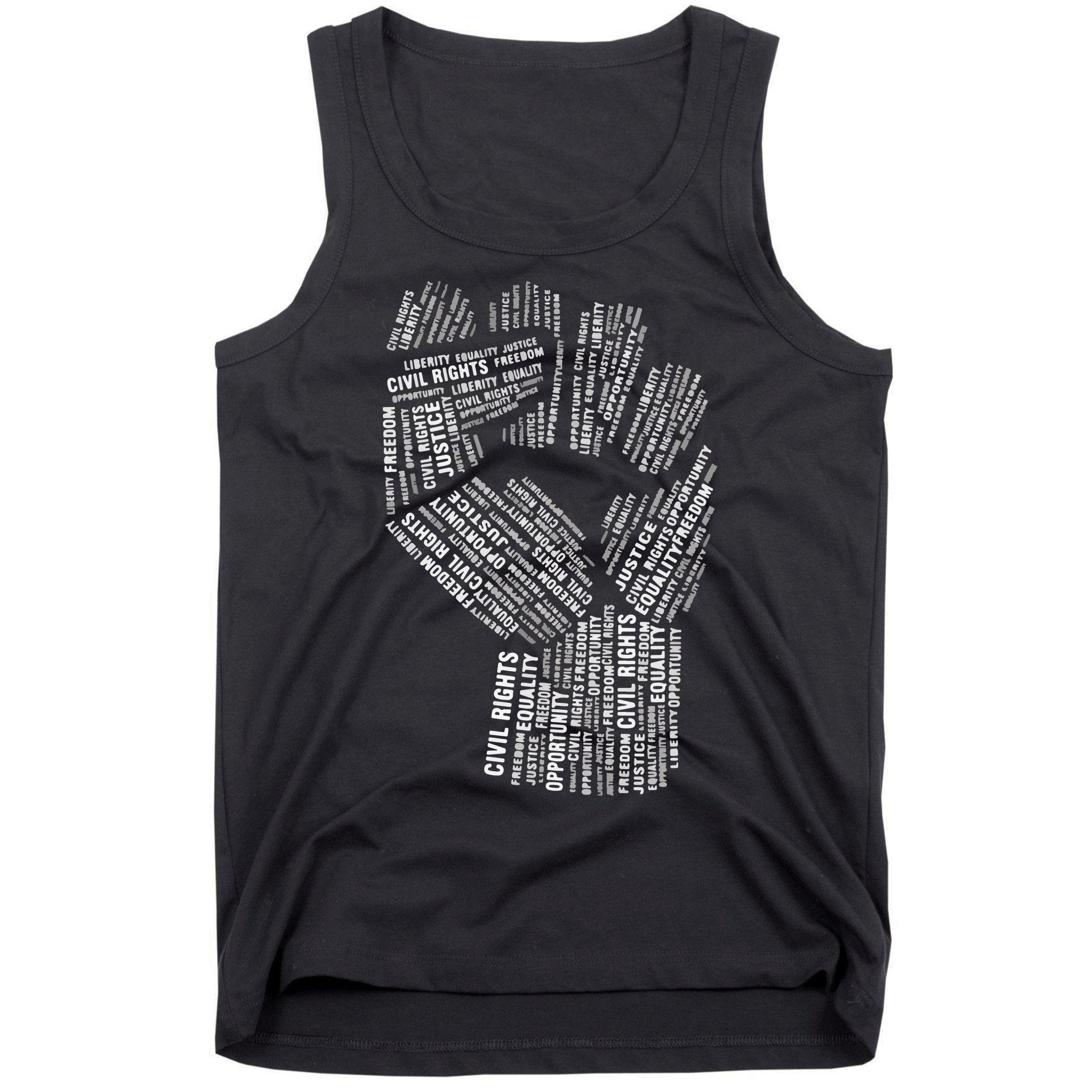 Civil Rights Black Power Fist March For Justice Tank Top