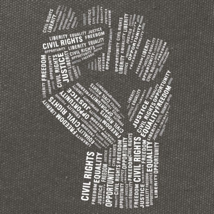 Civil Rights Black Power Fist March For Justice Cotton Canvas Backpack