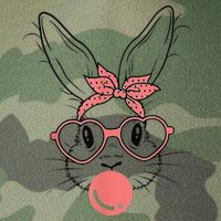 Cute Rabbit Bunny Blowing Bubble Gum Easter Day Legacy Tie Dye Trucker Hat