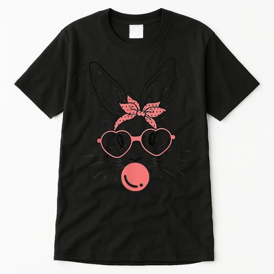 Cute Rabbit Bunny Blowing Bubble Gum Easter Day Tall T-Shirt