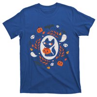 Cute Retro Black Cat Fall Halloween Cool Gift T-Shirt