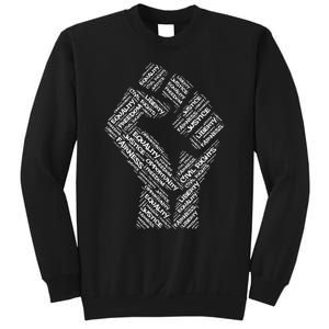 Civil Rights Black Power Fist March For Justice Sweatshirt