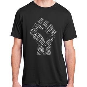 Civil Rights Black Power Fist March For Justice Adult ChromaSoft Performance T-Shirt