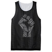 Civil Rights Black Power Fist March For Justice Mesh Reversible Basketball Jersey Tank