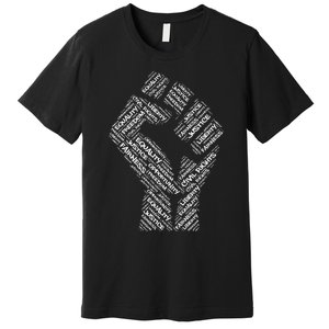 Civil Rights Black Power Fist March For Justice Premium T-Shirt