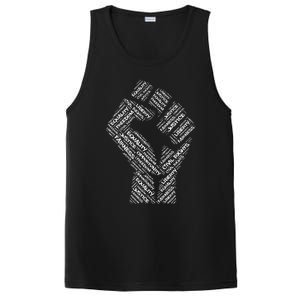 Civil Rights Black Power Fist March For Justice PosiCharge Competitor Tank