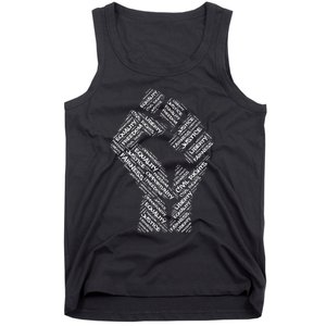 Civil Rights Black Power Fist March For Justice Tank Top