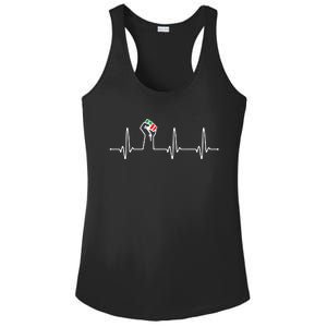 Civil Rights Black Power Fist Heartbeat Hoodie Customize Now Ladies PosiCharge Competitor Racerback Tank