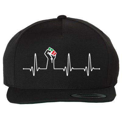 Civil Rights Black Power Fist Heartbeat Hoodie Customize Now Wool Snapback Cap