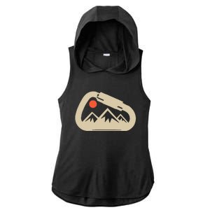 Climbing Rock Bouldering Climb Carabiner Climbers Gifts Ladies PosiCharge Tri-Blend Wicking Draft Hoodie Tank