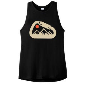 Climbing Rock Bouldering Climb Carabiner Climbers Gifts Ladies PosiCharge Tri-Blend Wicking Tank