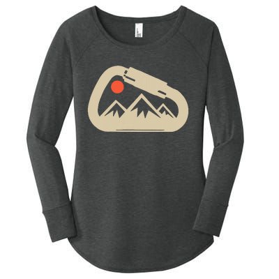 Climbing Rock Bouldering Climb Carabiner Climbers Gifts Women's Perfect Tri Tunic Long Sleeve Shirt