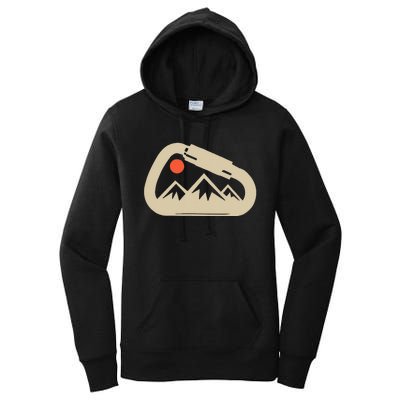 Climbing Rock Bouldering Climb Carabiner Climbers Gifts Women's Pullover Hoodie