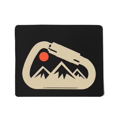 Climbing Rock Bouldering Climb Carabiner Climbers Gifts Mousepad