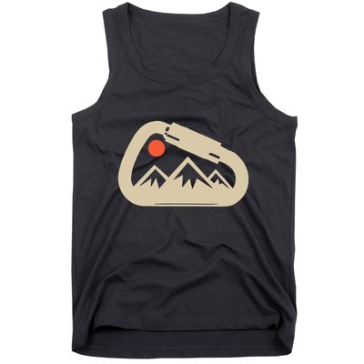 Climbing Rock Bouldering Climb Carabiner Climbers Gifts Tank Top