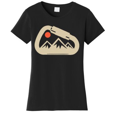 Climbing Rock Bouldering Climb Carabiner Climbers Gifts Women's T-Shirt