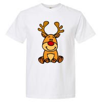 Cute Reindeer Baby Red Nose Christmas Xmas Garment-Dyed Heavyweight T-Shirt