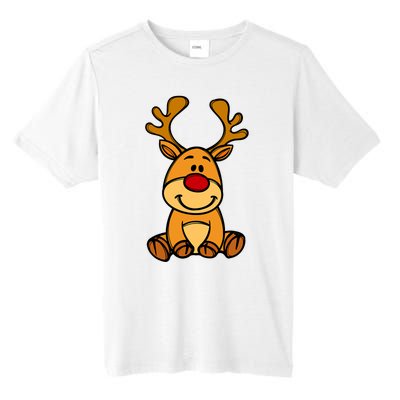 Cute Reindeer Baby Red Nose Christmas Xmas Tall Fusion ChromaSoft Performance T-Shirt