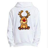 Cute Reindeer Baby Red Nose Christmas Xmas Urban Pullover Hoodie