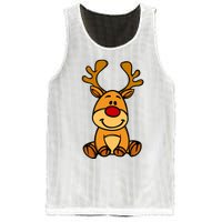 Cute Reindeer Baby Red Nose Christmas Xmas Mesh Reversible Basketball Jersey Tank