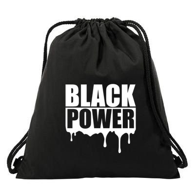 Civil Rights Black Power Fist African Pride Drawstring Bag