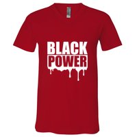 Civil Rights Black Power Fist African Pride V-Neck T-Shirt