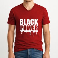 Civil Rights Black Power Fist African Pride V-Neck T-Shirt