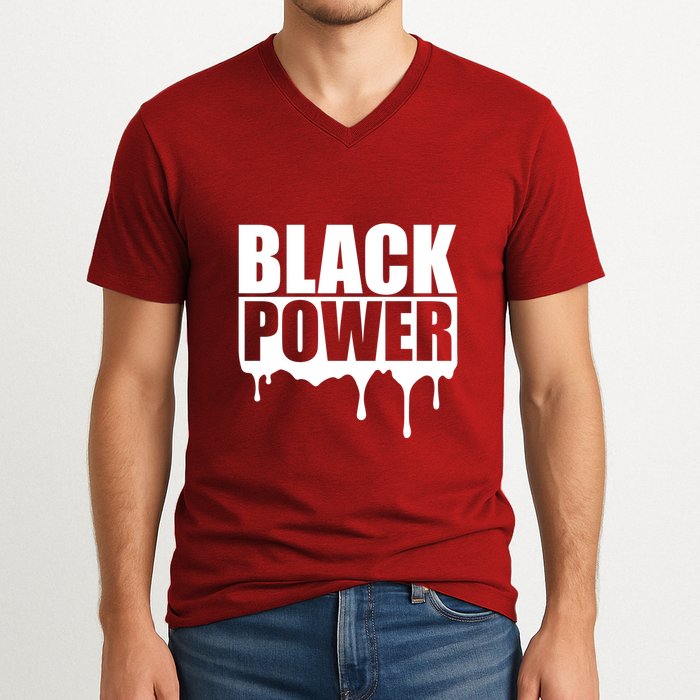 Civil Rights Black Power Fist African Pride V-Neck T-Shirt