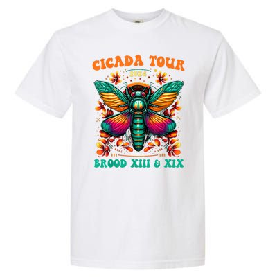 Cicada Reunion Broods Xix & Xiii Vintage Cicada 2024 Gift Garment-Dyed Heavyweight T-Shirt