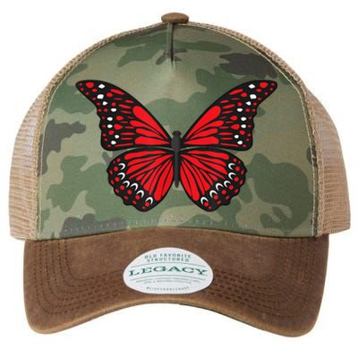 Cute Red Butterfly Legacy Tie Dye Trucker Hat