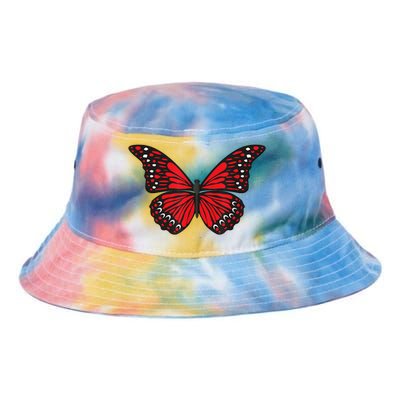 Cute Red Butterfly Tie Dye Newport Bucket Hat