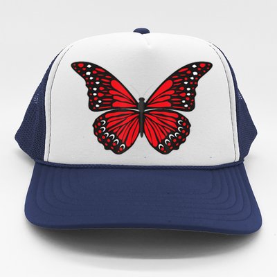 Cute Red Butterfly Trucker Hat